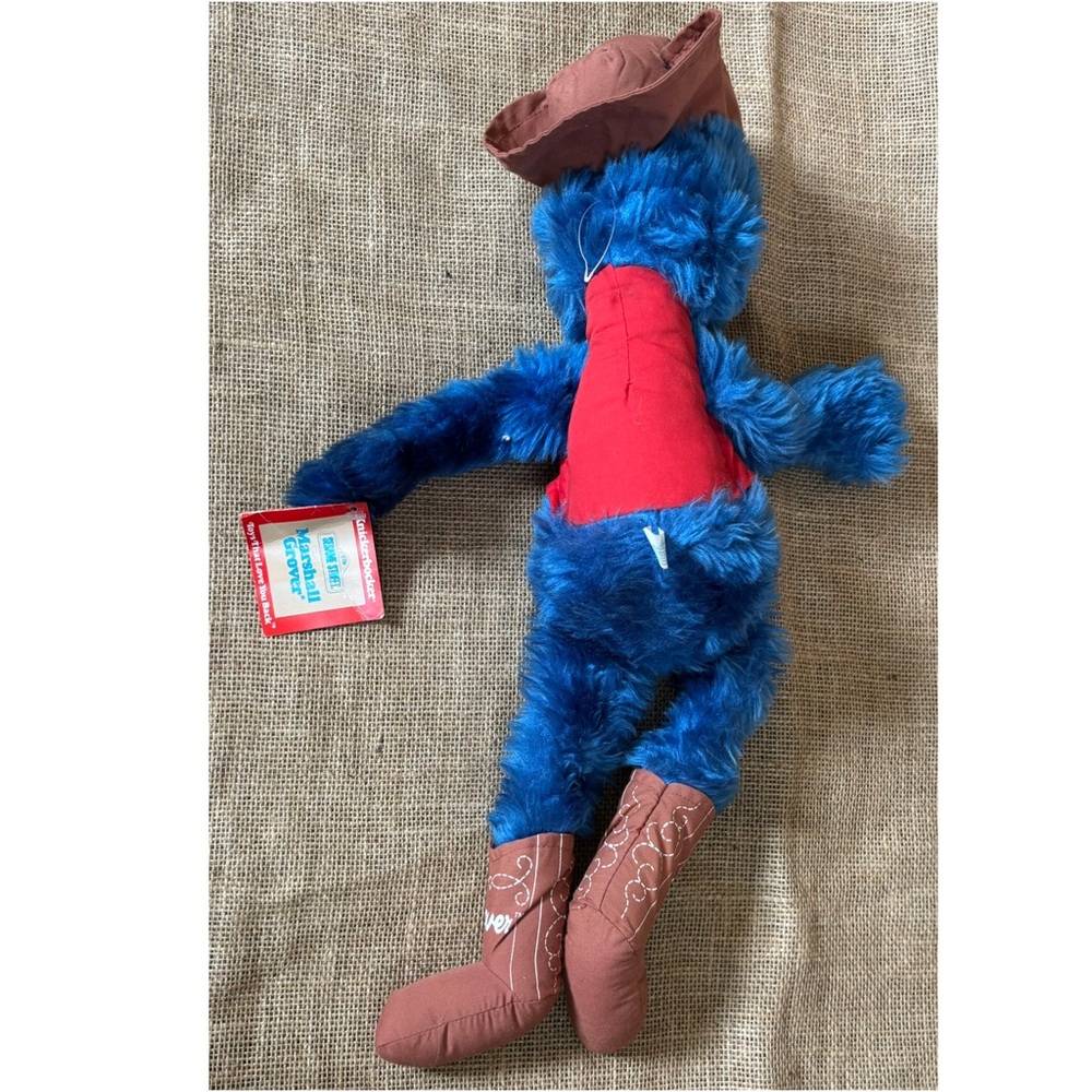Vintage Knickerbocker Marshall Grover Plush Stuffed Animal Toy w Hang Tag - Picture 6 of 9